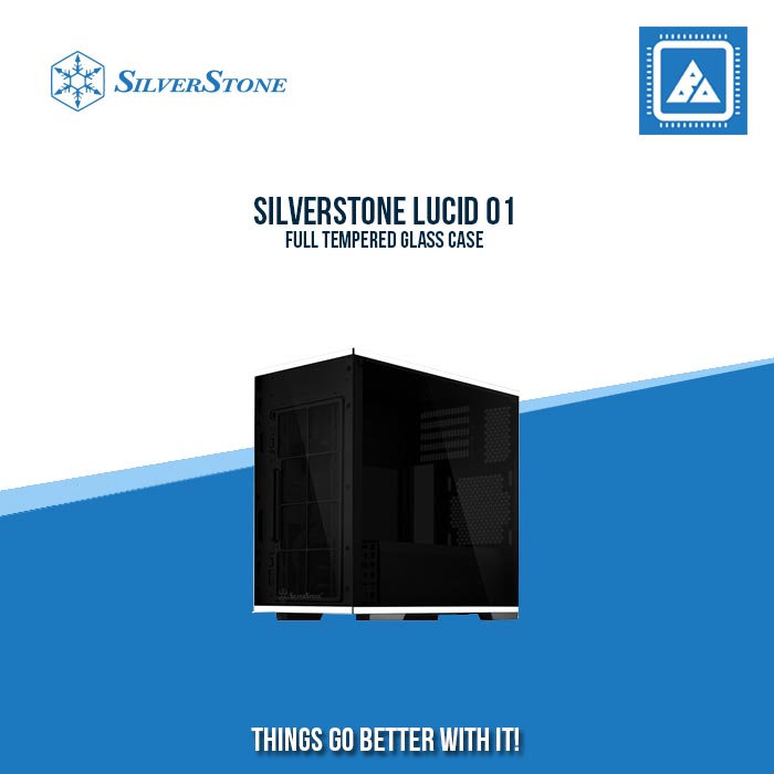 SILVERSTONE LUCID 01 FULL TEMPERED GLASS CASE SILVERSTONE LUCID 01 FULL TEMPERED GLASS CASE
